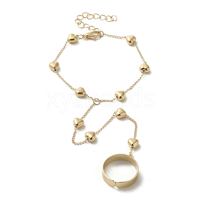 Iron Ring Bracelets BJEW-C054-01G-1