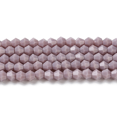 Opaque Solid Color Imitation Jade Glass Beads Strands EGLA-A039-P4mm-D13-1
