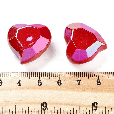 UV Plating Acrylic European Large Hole Beads OACR-S142-06A-1