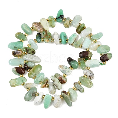 Natural Chrysoprase Beads Strands G-A296-02-1