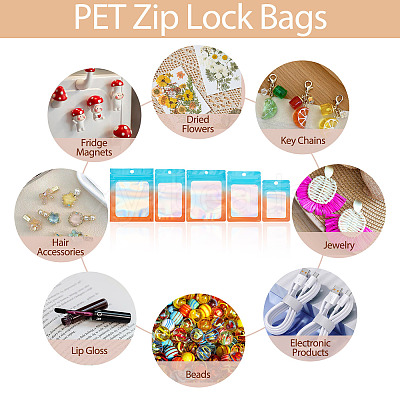50Pcs 5 Styles Plastic Resealable Bag OPP-TA0001-20-1
