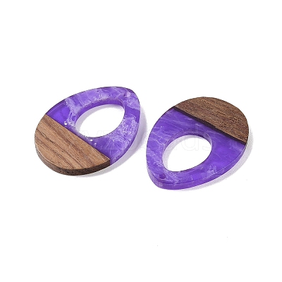 Resin & Wood Pendants WOOD-F015-17A-1