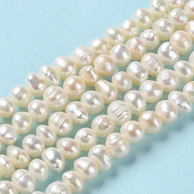 Natural Cultured Freshwater Pearl Beads Strands PEAR-E018-51-1