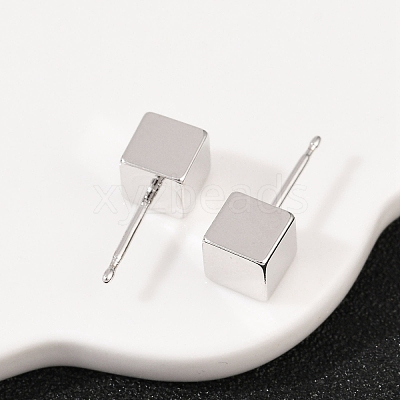 Brass Stud Earrings for Women EJEW-G441-05C-P-1