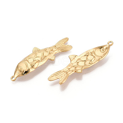 304 Stainless Steel Fish Pendants STAS-T069-15G-1