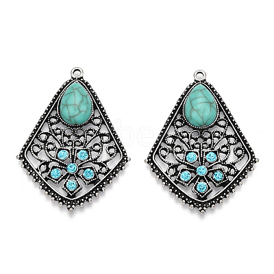 Synthetic Turquoise Pendants TIBEP-TAC0003-08AS-1