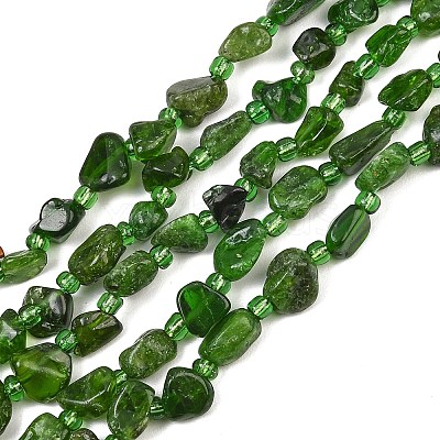 Natural Diopside Beads Strands GG-CBA3A44-C09-01-1