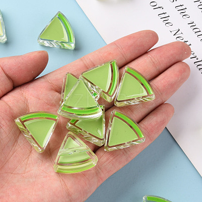 Transparent Enamel Acrylic Beads TACR-S155-001D-1