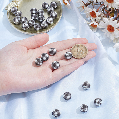 45Pcs Round Silicone Focal Beads SIL-SC0003-84-1