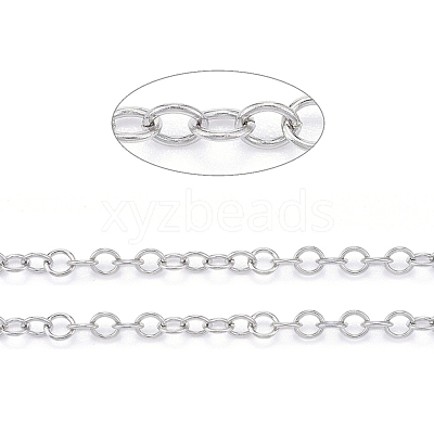 Tarnish Resistant 304 Stainless Steel Rolo Chains CHS-F011-08B-P-1