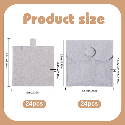 24Pcs Square Velvet Jewelry Storage Bags CDIS-NB0001-47A-1