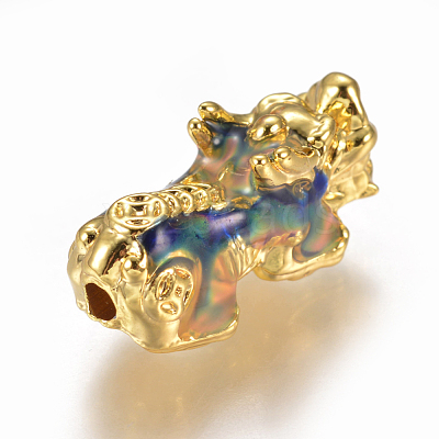 Alloy Enamel Beads PALLOY-L213-01G-1