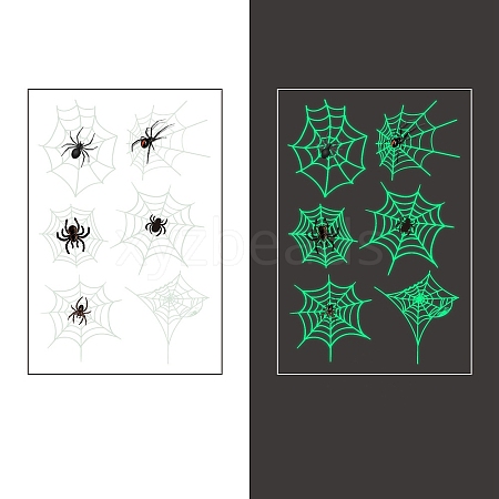 Hallowmas Luminous Glow in the Dark Removable Temporary Water Proof Tattoos Paper Stickers PW-WGAF489-01-1