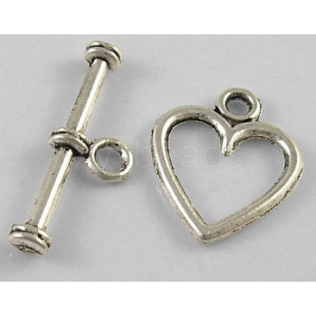 Tibetan Style Alloy Toggle Clasps X-LF1178Y-NF-1