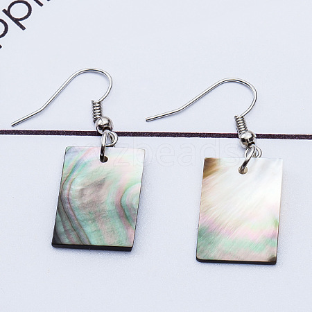 Natural Texture Shell Earrings IS3498-1-1