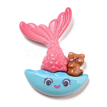 Cute Opaque Resin Cabochons LS-RESI-Q220-03F-1