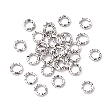 Non-Tarnish 304 Stainless Steel Open Jump Rings X-STAS-C040-01E-P-1