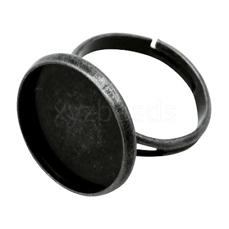 Brass Pad Ring Findings KK-J110-B-1