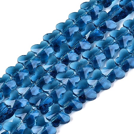 Transparent Glass Beads Strands GLAA-Q118-01A-B01-1