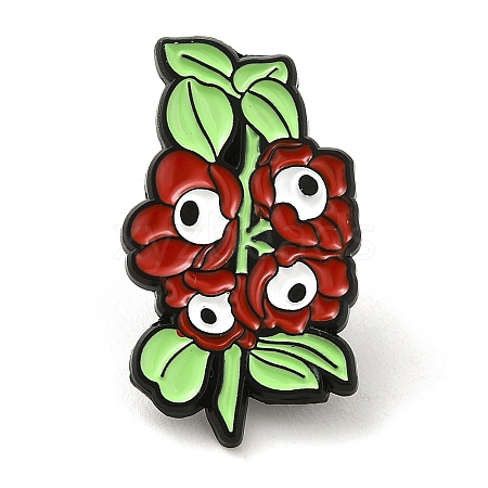 Black Alloy Brooches JEWB-I029-05EB-02-1