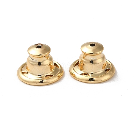 Rack Plating Brass Ear Nuts KK-G480-06LG-1
