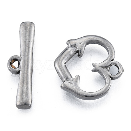304 Stainless Steel Toggle Clasps STAS-N092-184-1