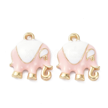 Elephant Alloy Enamel Pendants ENAM-B045-01LG-01-1