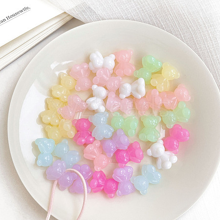 Acrylic Beads OACR-H038-15-1