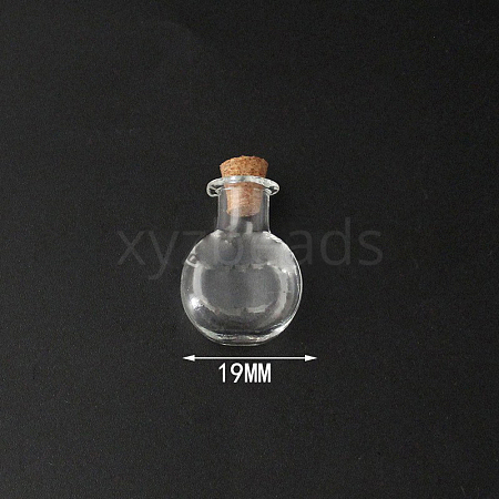 Mini High Borosilicate Glass Bottle Bead Containers X1-BOTT-PW0001-261D-1