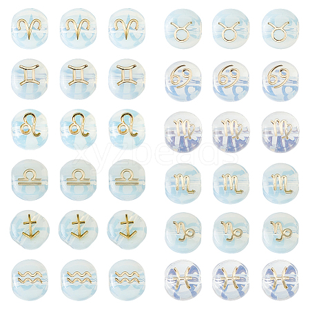 36Pcs 12 Styles Glass Beads GLAA-FH0001-91-1