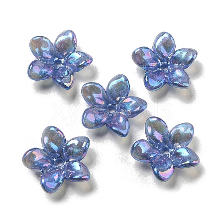 AB Color Plated Acrylic Beads OACR-G034-01D-1