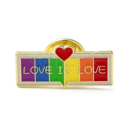 Pride Rainbow Enamel Pins JEWB-Z011-01E-G-1