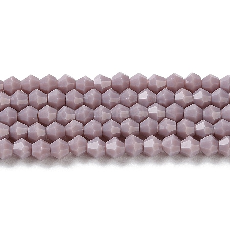 Opaque Solid Color Imitation Jade Glass Beads Strands EGLA-A039-P4mm-D13-1