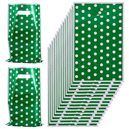Polka Dot PET Plastic Packing Bags with Die Cut Hole Handle ABAG-TADJ0002-001D-1
