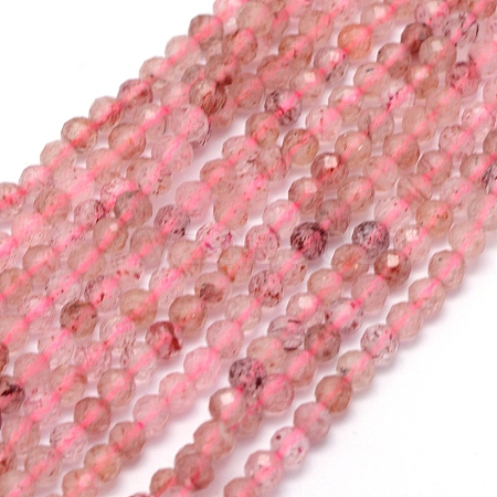 Natural Strawberry Quartz Beads Strands G-E411-09A-3mm-1