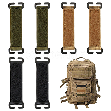 AHADERMAKER 6Pcs 3 Colors Nylon Hook and Loop Tactical Morale Patches FIND-GA0003-56-1