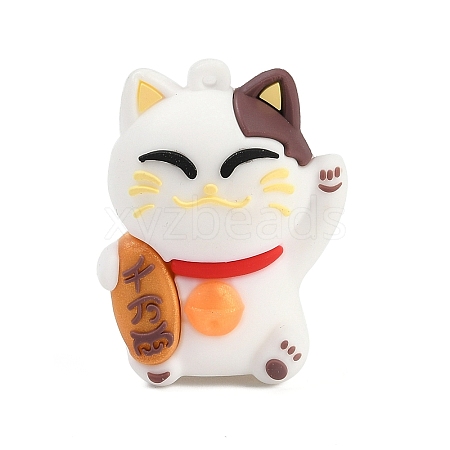 PVC Cartoon Lucky Cat Doll Pendants X-KY-F017-04-1