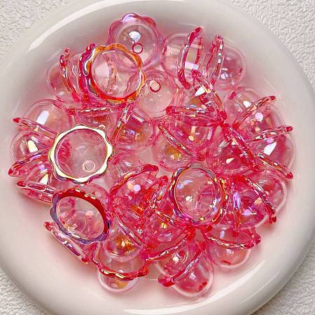 UV Plating Acrylic Bead Caps OACR-CJC0008-09E-1