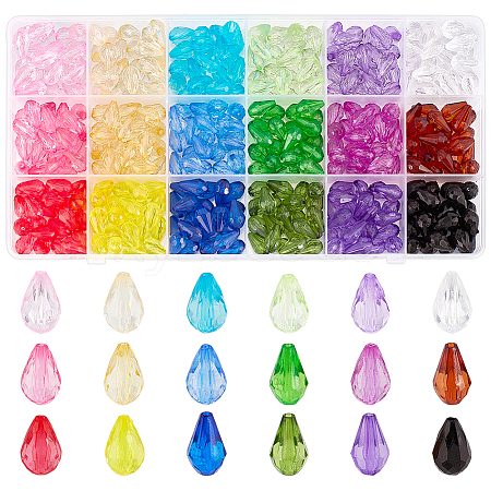 396Pcs 18 Styles Acrylic Beads MACR-PH0002-03-1