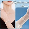 2Pcs 925 Sterling Silver Spring Gate Rings STER-SC0001-36B-5
