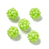 Handmade Plastic Woven Beads KY-P015-04F-1