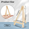 Foldable Wood Triangle Easel WOOD-WH0022-55B-2