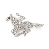 Zinc Alloy Crystal Rhinestone Brooch JEWB-U010-04P-05-1