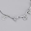 Brass Charm Anklets or Beaded Anklets AJEW-B005-31P-3
