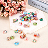  60Pcs 15 Colors Transparent Resin European Rondelle Beads RPDL-TA0001-05-5