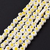 Handmade Millefiori Glass Bead Strands LAMP-J035-4mm-74-2