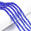 Electroplate Glass Beads Strands EGLA-A034-T1mm-B27-1
