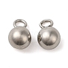 Non-Tarnish 304 Stainless Steel Charms STAS-A093-01C-P-1