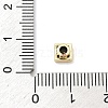 Square Brass Micro Pave Cubic Zirconia Cabochons KK-P345-13G-E04-3