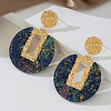 Alloy & Acrylic Stud Dangle Earrings FS-WGB9194-04-1